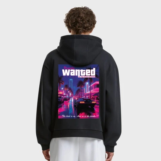 Zdjęcie produktu Heat Is On Fluffy Hoody Mister Tee czarny
