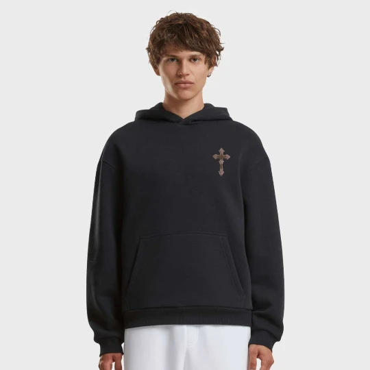 Zdjęcie produktu Heavenly Prayers Fluffy Hoody Mister Tee czarny