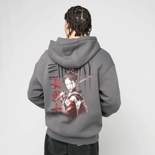 Zdjęcie produktu I Am Destiny Fluffy Zip Hoody Mister Tee szary