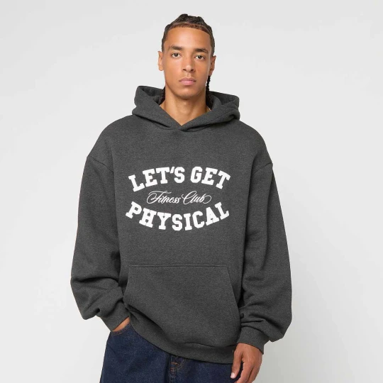 Zdjęcie produktu Let's Get Physical Fluffy Hoody Mister Tee szary