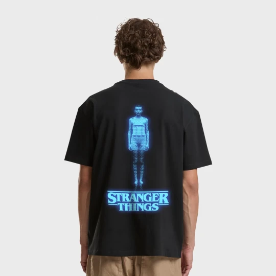 Zdjęcie produktu Stranger Things Eleven Bitmap Loose Tee Mister Tee czarny