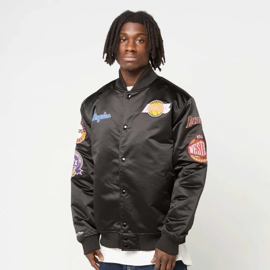 Zdjęcie produktu Black Out Satin Jacket Los Angeles Lakers Mitchell & Ness
