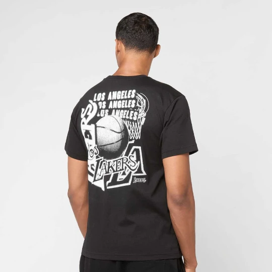 Zdjęcie produktu NBA Los Angeles Lakers HWC Overlap Graphic Tee Mitchell & Ness czarny