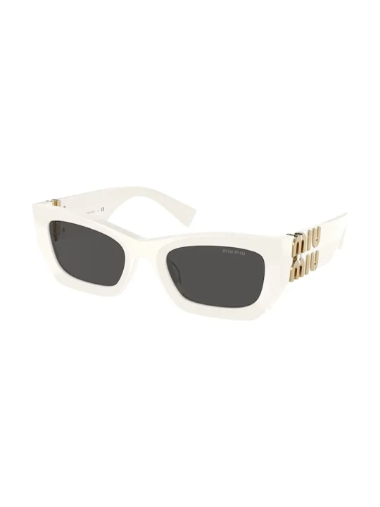 Zdjęcie produktu Miu Miu okulary przeciwsłoneczne kocie oczy damskie biały