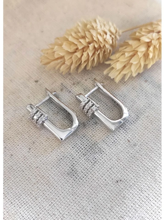 Zdjęcie produktu Miu Silver Srebrne kolczyki z cyrkoniami rozmiar: onesize