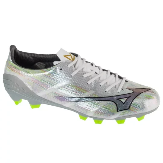Zdjęcie produktu Mizuno Alpha II Pro FG P1GA256409, Męskie, Białe, buty piłkarskie - korki, skóra syntetyczna, rozmiar: 41