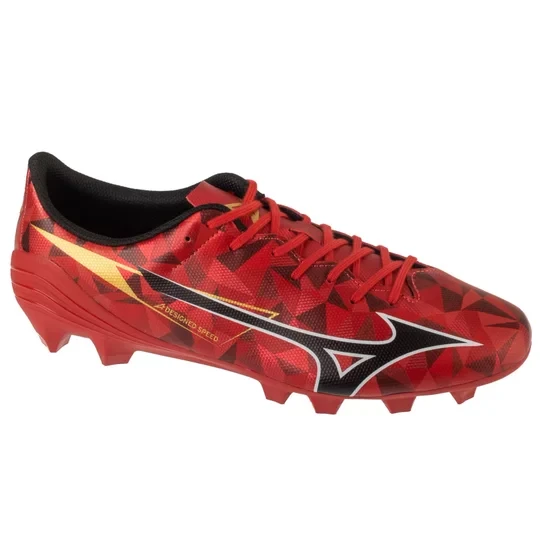 Zdjęcie produktu Mizuno Alpha II Select FG P1GA256560, Męskie, Czerwone, buty piłkarskie - korki, skóra syntetyczna, rozmiar: 40, 5