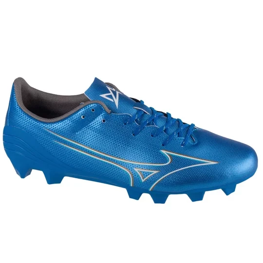Zdjęcie produktu Mizuno Alpha Select FG P1GA246527, Męskie, Niebieskie, buty piłkarskie - korki, skóra syntetyczna, rozmiar: 42, 5