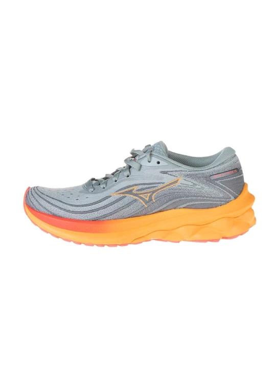 Zdjęcie produktu Mizuno Buty "Wave Skyrise Wos" w kolorze szaro-pomarańczowym do biegania rozmiar: 36, 5