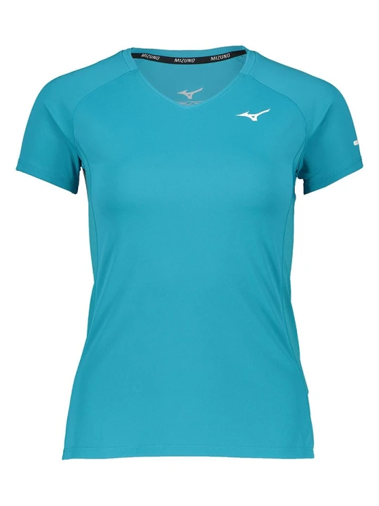 Zdjęcie produktu Mizuno Koszulka funkcyjna "Alpha Sun Protect" w kolorze turkusowym rozmiar: M