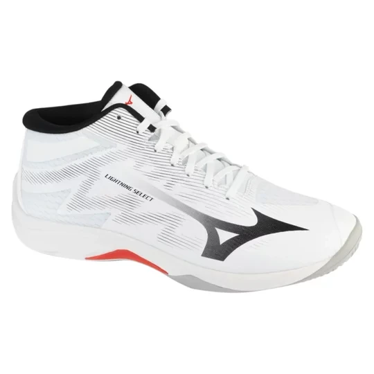 Zdjęcie produktu Mizuno Lightning Select Mid V1GA267559, Unisex, Białe, buty do siatkówki, syntetyk, rozmiar: 38, 5