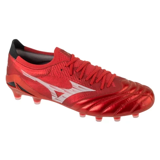 Zdjęcie produktu Mizuno Morelia Neo IV Beta Elite FG P1GA254260, Męskie, Czerwone, buty piłkarskie - korki, skóra licowa, rozmiar: 47