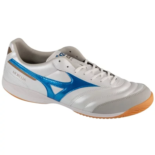 Zdjęcie produktu Mizuno Morelia Sala Pro IN Q1GA241325, Męskie, Białe, buty halowe - halówki, skóra syntetyczna, rozmiar: 44, 5