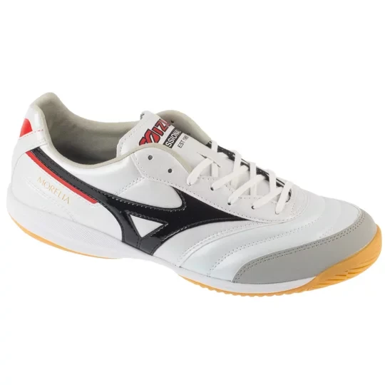 Zdjęcie produktu Mizuno Morelia Sala Pro IN Q1GA251309, Męskie, Białe, buty halowe - halówki, skóra syntetyczna, rozmiar: 42