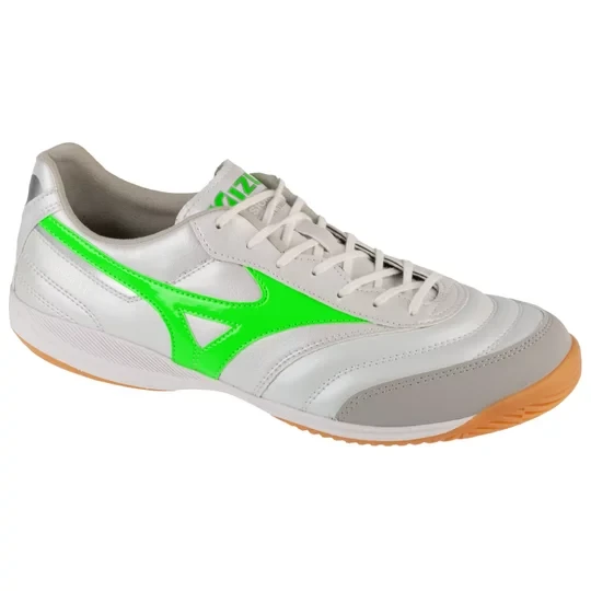 Zdjęcie produktu Mizuno Morelia Sala Pro IN Q1GA251337, Męskie, Białe, buty halowe - halówki, skóra syntetyczna, rozmiar: 42, 5