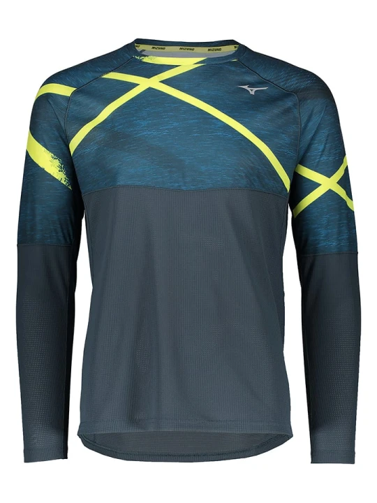 Zdjęcie produktu Mizuno Podkoszulek termiczny "Thermal Charge" w kolorze morskim rozmiar: L