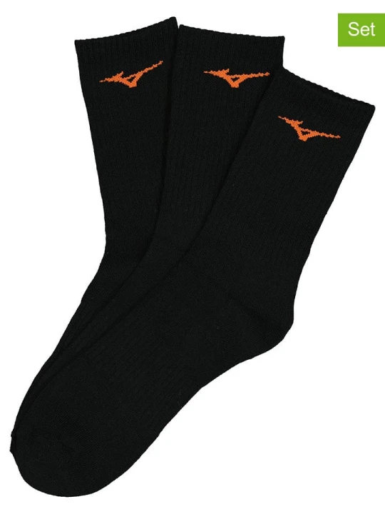 Zdjęcie produktu Mizuno Skarpety sportowe (3 pary) w kolorze czarnym rozmiar: 38-40