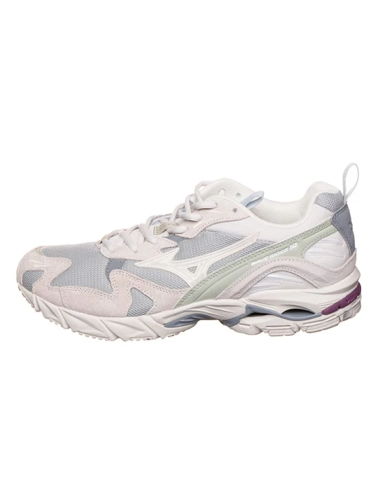 Zdjęcie produktu Mizuno Skórzane sneakersy "Wave Rider 10" w kolorze szaro-beżowym rozmiar: 42, 5