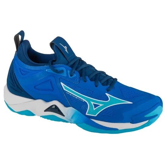 Zdjęcie produktu Mizuno Wave Momentum 3 V1GA231201, Męskie, Niebieskie, buty do siatkówki, syntetyk, rozmiar: 48, 5