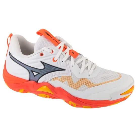 Zdjęcie produktu Mizuno Wave Momentum Elite V1GA251201, Męskie, Białe, buty do siatkówki, przewiewna siateczka, rozmiar: 46, 5