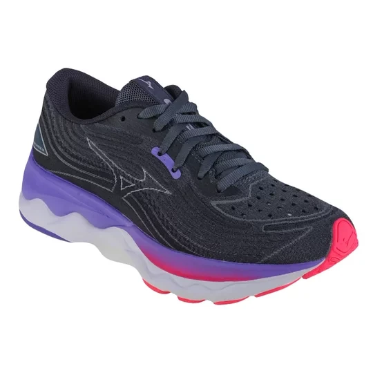 Zdjęcie produktu Mizuno Wave Skyrise 4 J1GD230971, Damskie, Szare, buty do biegania, tkanina, rozmiar: 38, 5