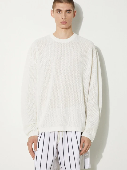 Zdjęcie produktu MKI MIYUKI ZOKU longsleeve bawełniany Loose Gauge Long Sleeve biały