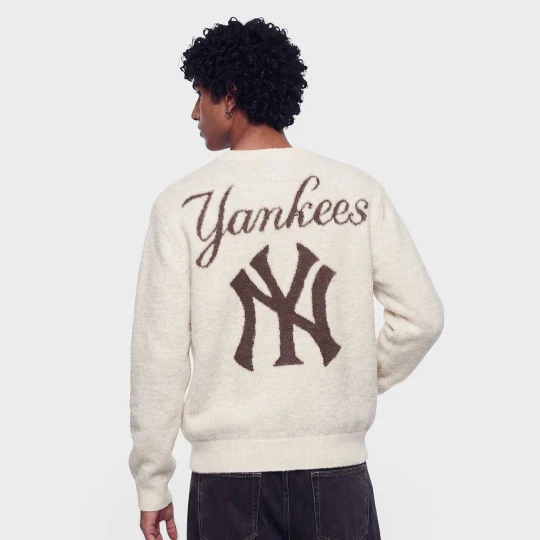 Zdjęcie produktu MLB Large Logo Knit Crew New Era beż