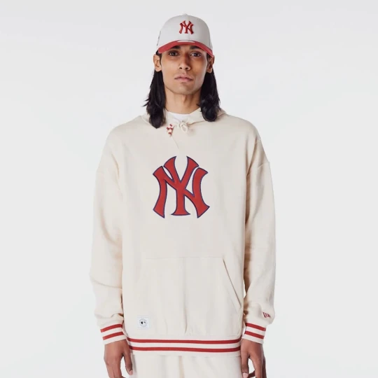 Zdjęcie produktu MLB RIB INFILL OS HOODIE new york yankees ltcinr New Era beż
