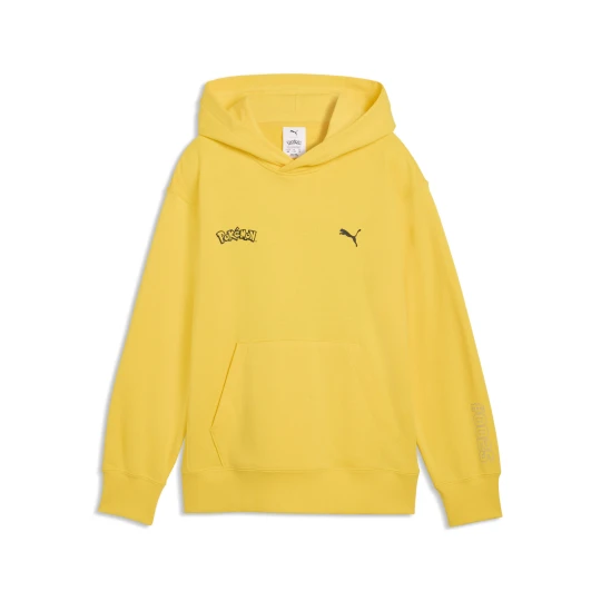 Zdjęcie produktu Młodzieżowa bluza z kapturem PUMA x POKÉMON o luźnym kroju z grafiką, Akcesoria, Żółty