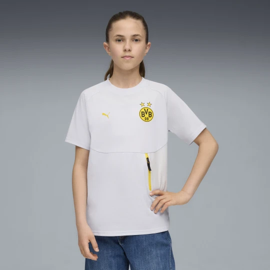 Zdjęcie produktu Młodzieżowa koszulka Borussia Dortmund PUMATECH z kieszenią, Odzież, Szary