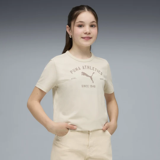 Zdjęcie produktu Młodzieżowa koszulka PUMA Class z grafiką, Odzież, Biały