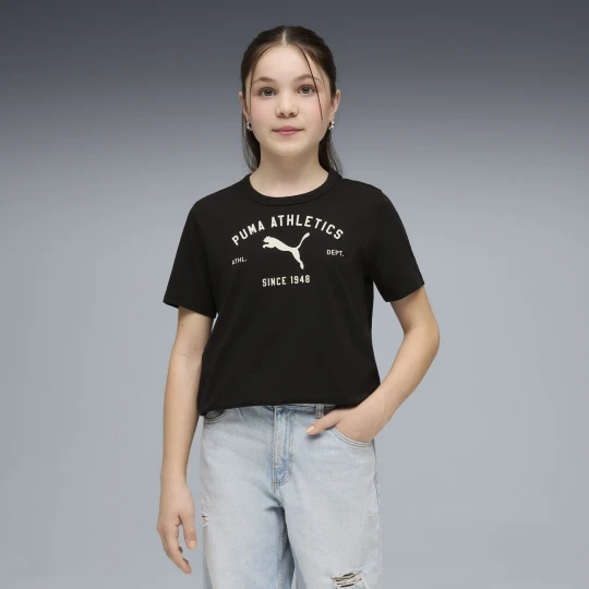 Zdjęcie produktu Młodzieżowa koszulka PUMA Class z grafiką, Odzież, Czarny