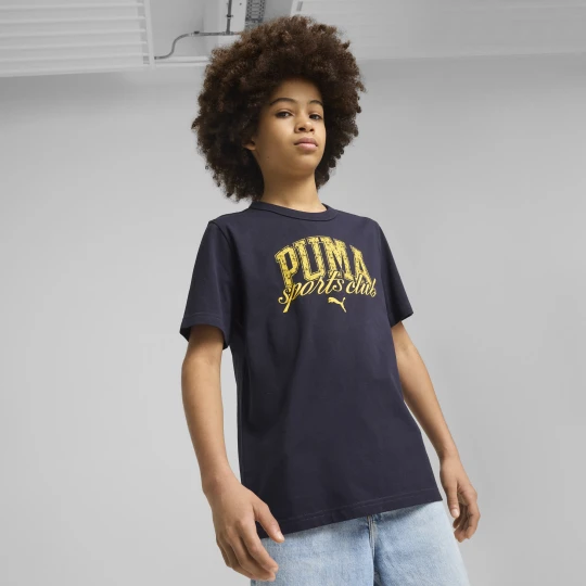 Zdjęcie produktu Młodzieżowa koszulka PUMA Class z grafiką, Odzież, Niebieski