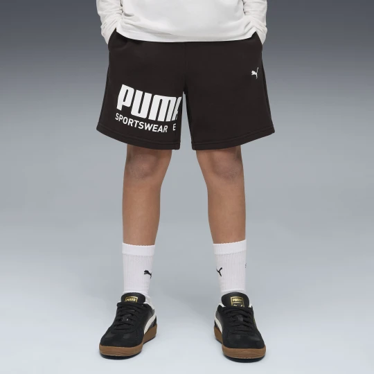 Zdjęcie produktu MÅ‚odzieÅ¼owe szorty PUMA Sport z grafikÄ…, OdzieÅ¼, Czarny