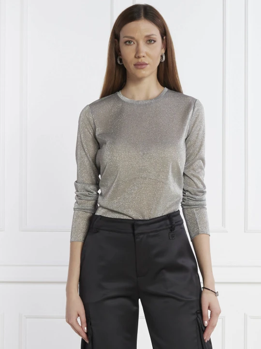 Zdjęcie produktu MM Bluzka | Regular Fit srebrny