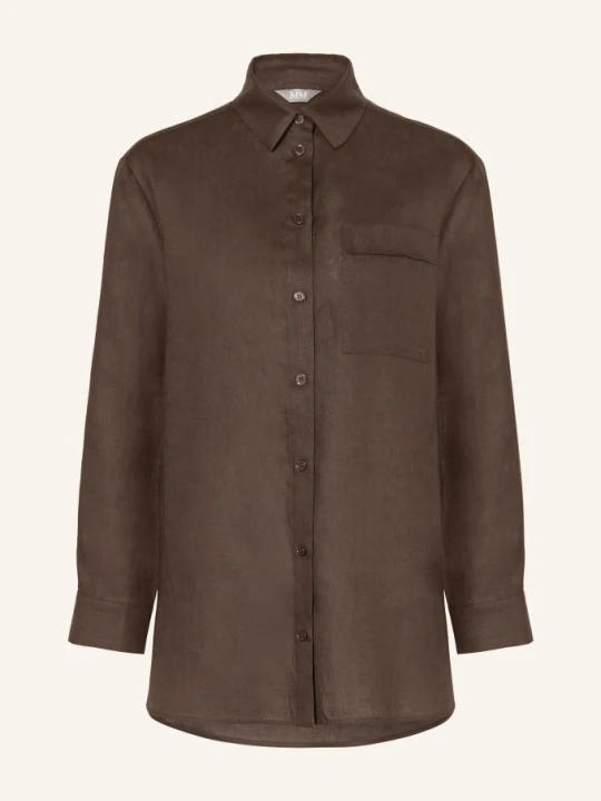 Zdjęcie produktu Mm By Max Mara Bluzka Filo Z Lnu braun CIEMNOBRĄZOWY