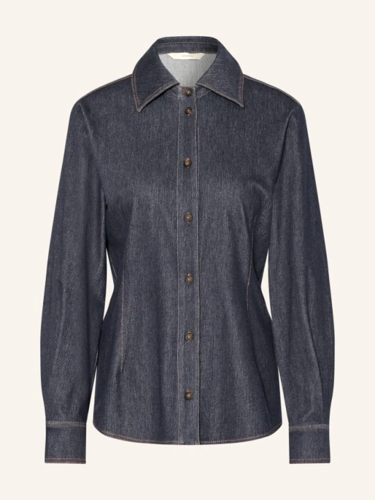 Zdjęcie produktu Mm By Max Mara Bluzka Koszulowa Rafia W Stylu Jeansowym blau GRANATOWY