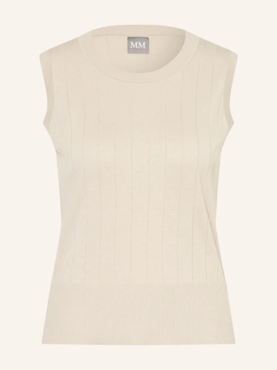 Zdjęcie produktu Mm By Max Mara Dzianinowy Top Riva Z Jedwabiu beige