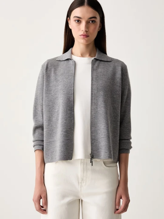Zdjęcie produktu MM by Max Mara kardigan damski wełniany MMLCANDITI szary