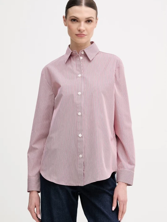 Zdjęcie produktu MM by Max Mara koszula bawełniana PANFILO bordowy