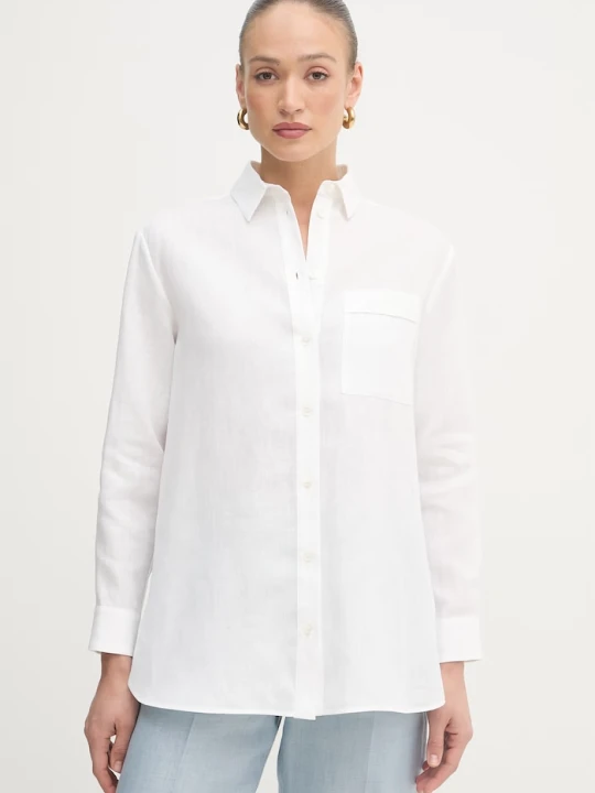 Zdjęcie produktu MM by Max Mara koszula damska lniana biały