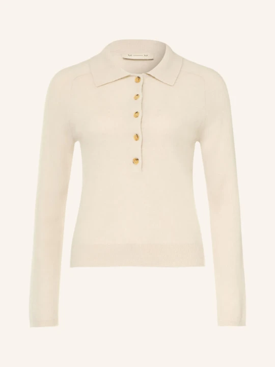 Zdjęcie produktu Mm By Max Mara Koszulka Polo Z Dzianiny Cellula Z Kaszmirem beige