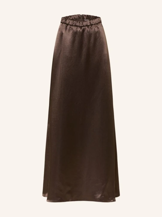 Zdjęcie produktu Mm By Max Mara Satynowa Spódnica Tuono braun CIEMNOBRĄZOWY