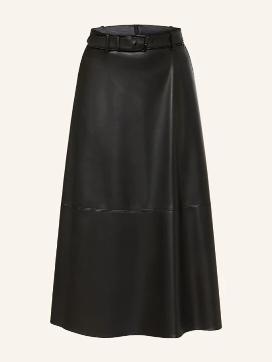 Zdjęcie produktu Mm By Max Mara Spódnica Domino O Wyglądzie Skóry schwarz CZARNY