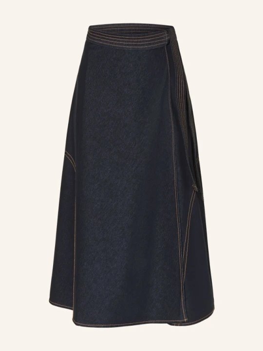 Zdjęcie produktu Mm By Max Mara Spódnica Jeansowa Rane W Stylu Kopertowym blau GRANATOWY