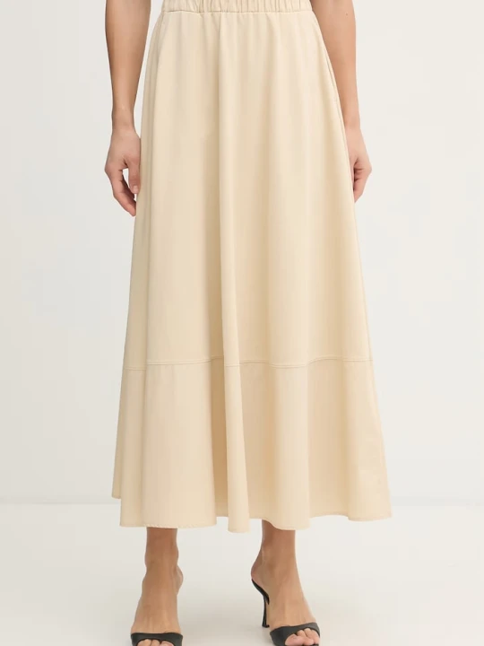 Zdjęcie produktu MM by Max Mara spódnica z bawełną RIBES beżowy