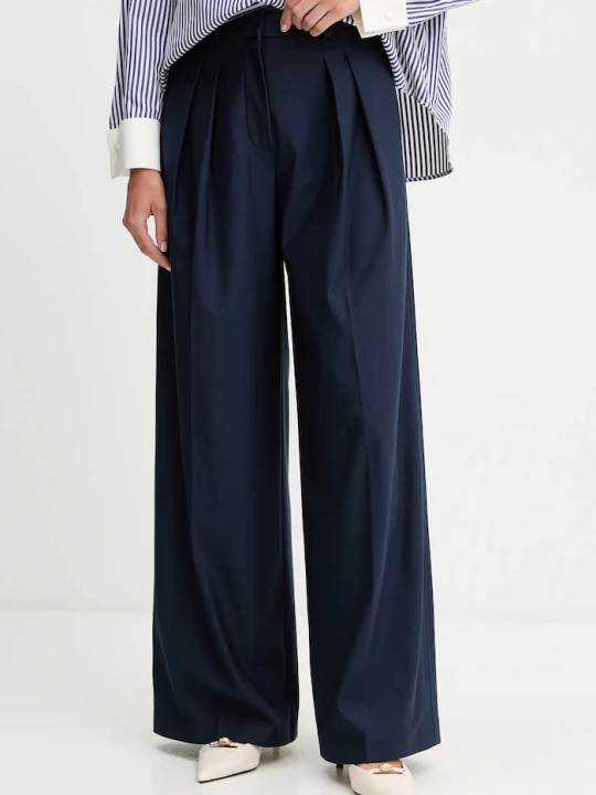 Zdjęcie produktu MM by Max Mara spodnie VADIUS granatowy