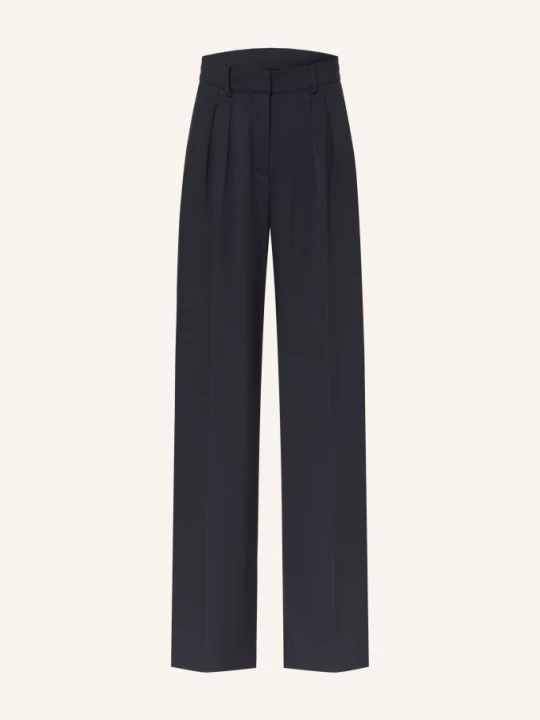 Zdjęcie produktu Mm By Max Mara Spodnie Z Materiału Marlowego Ginnico blau GRANATOWY