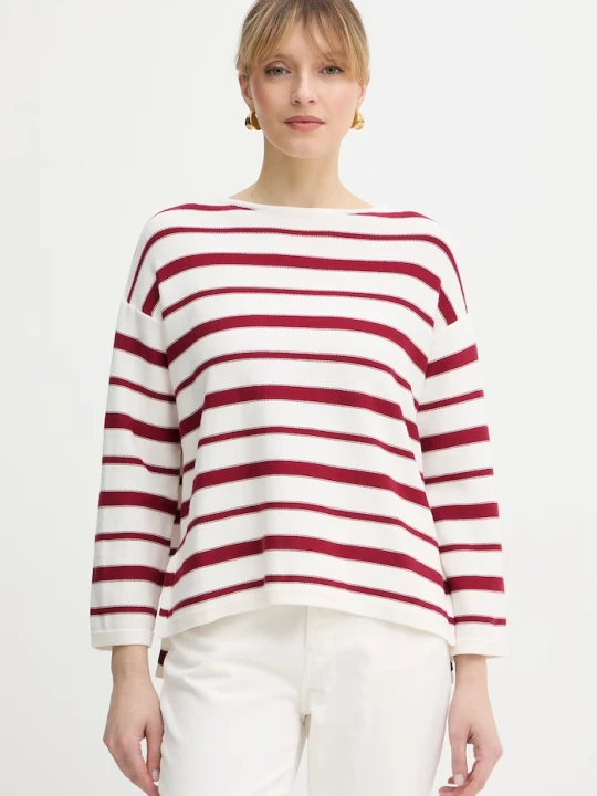 Zdjęcie produktu MM by Max Mara sweter LOCUSTA bordowy