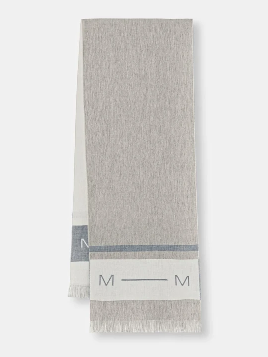 Zdjęcie produktu MM by Max Mara szalik damski z dodatkiem wełny MMLAIRONE szary